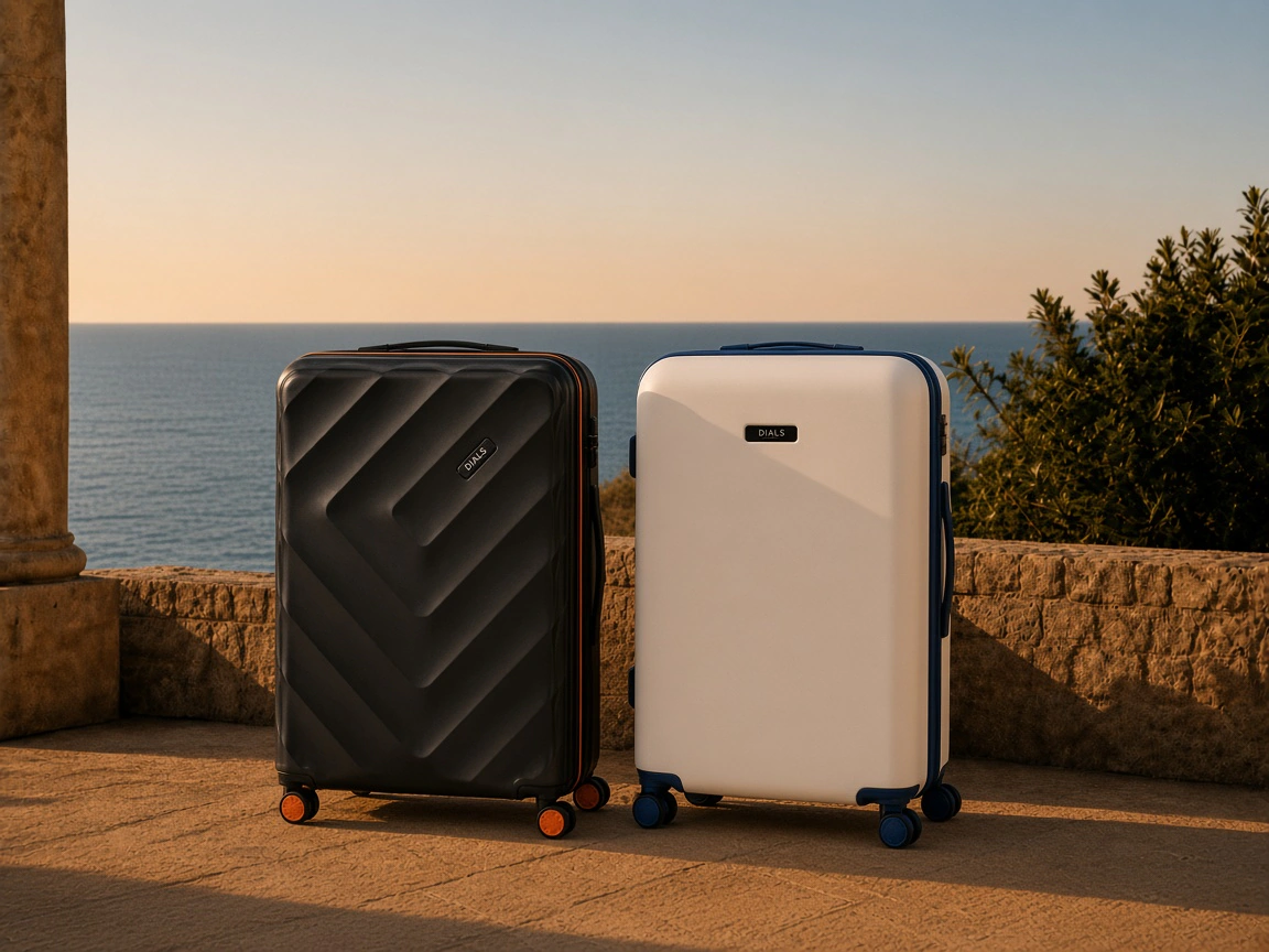 Black Ranger and white Nova at rest on a coastal terrace at golden hour